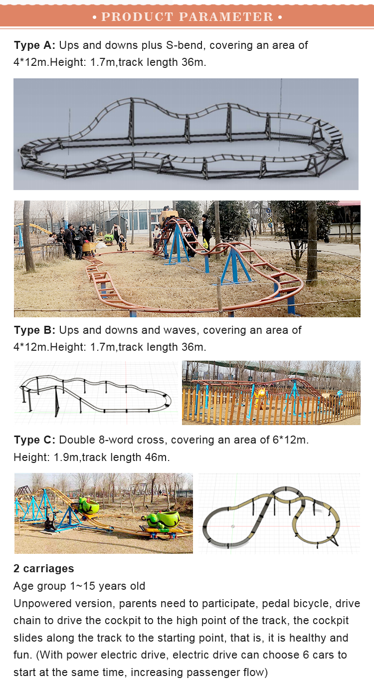 Kids Unpowered Roller Coaster MNRL02J